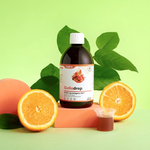 Colladrop Forte, kolagen morski 10000 mg, płyn 500 ml kolagen na skórę, włosy i paznokcie
