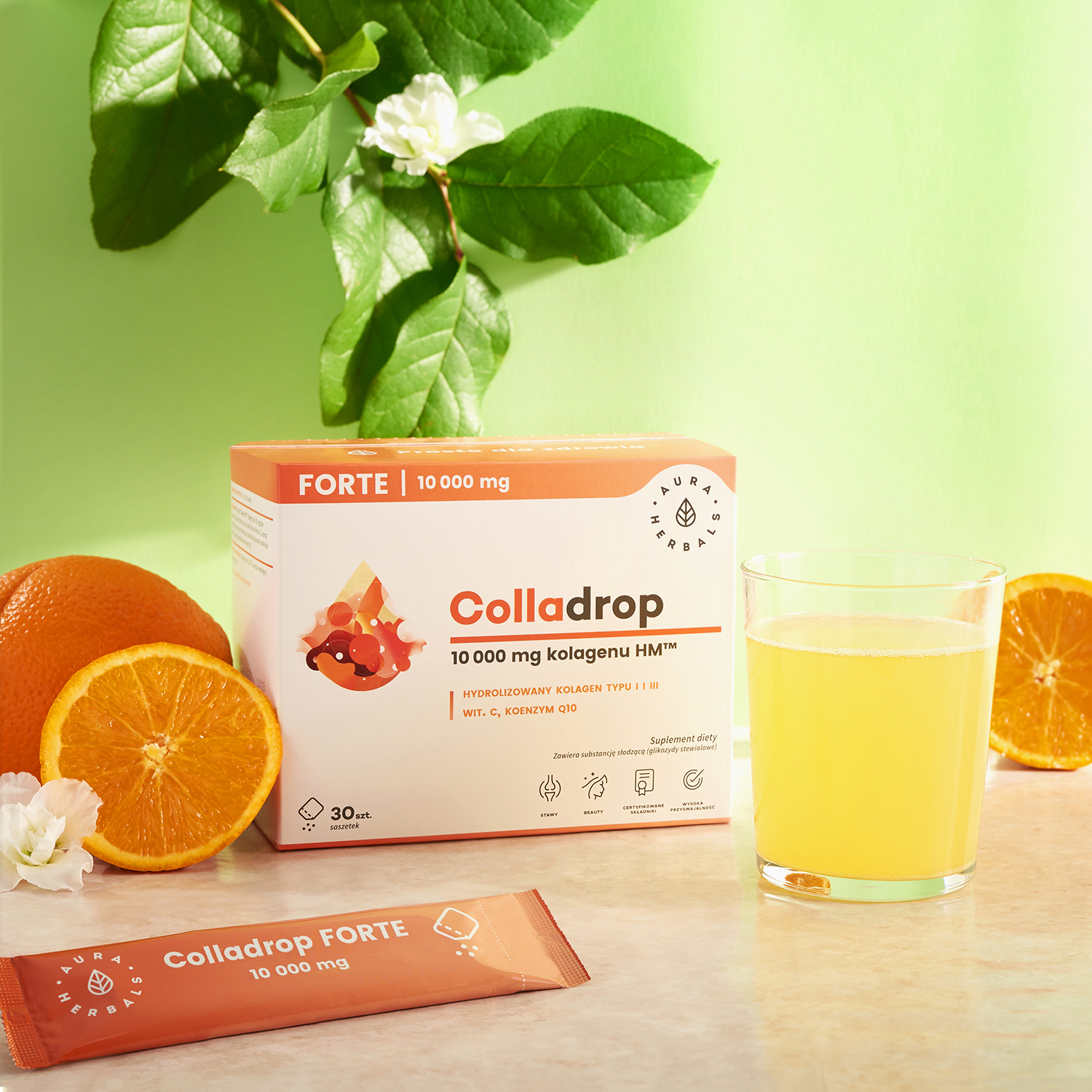 Colladrop Forte, kolagen morski 10000 mg, saszetki 30 szt