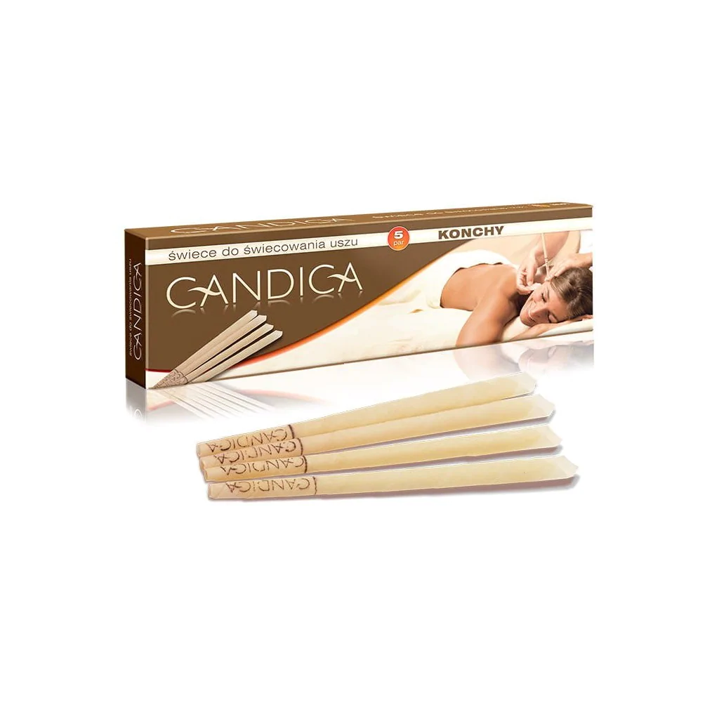 Świece Konchy Candica, 5 par