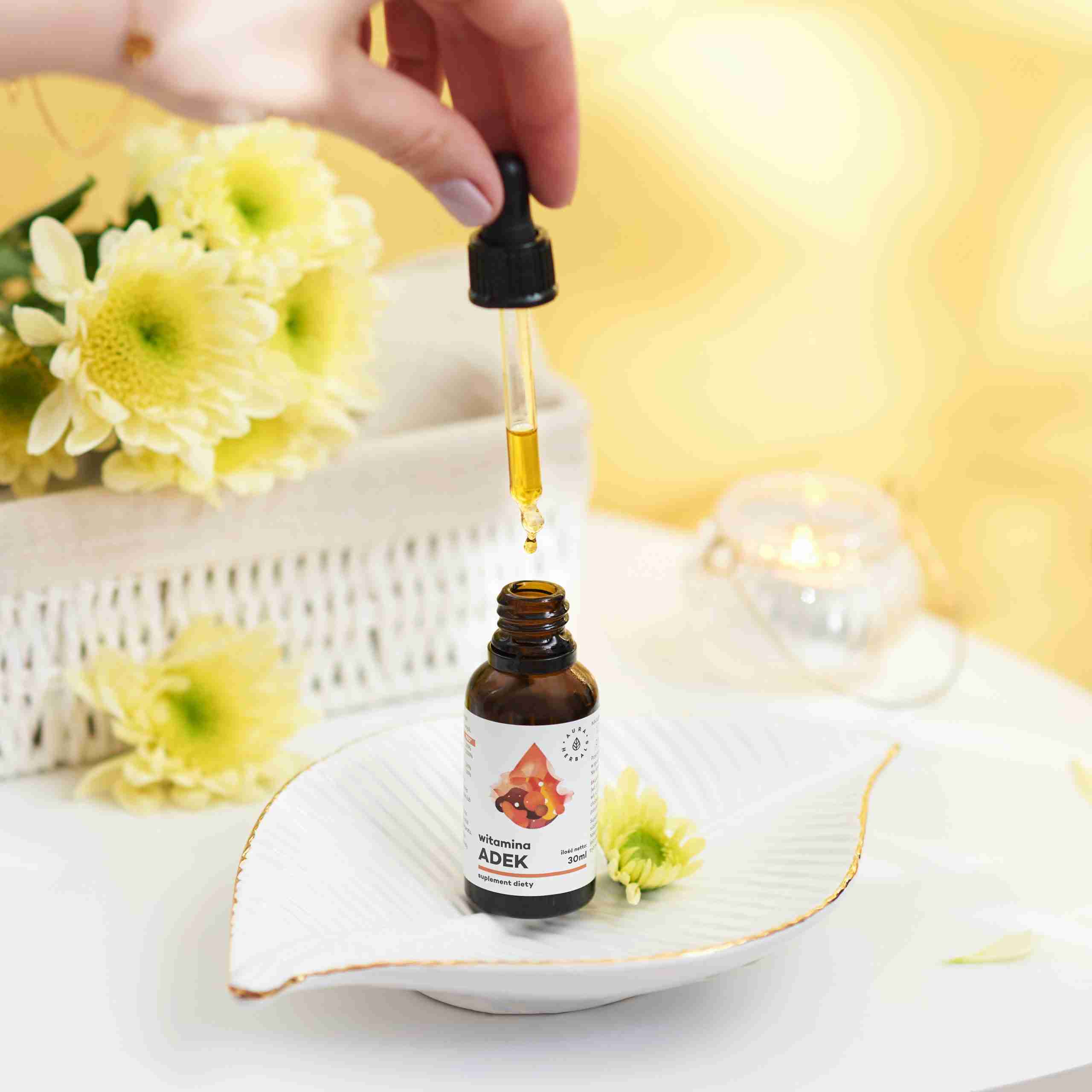Witamina ADEK, A + D3 2000 IU + E + K2, krople 30 ml