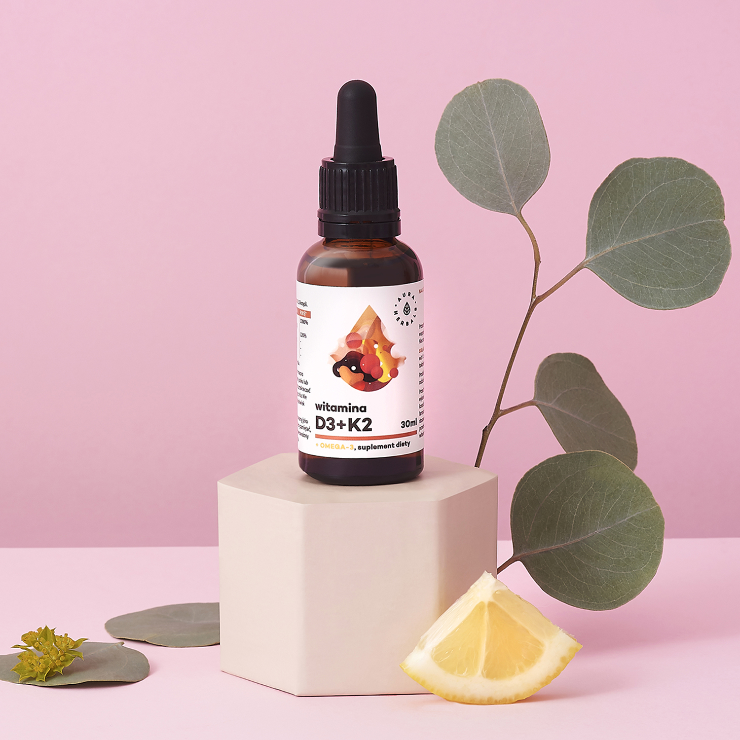 Witamina D3 2000 IU + K2 + Omega-3, krople 30 ml