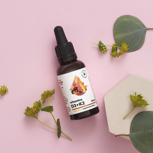Witamina D3 2000 IU + K2 + Omega-3, krople 30 ml
