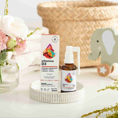 Witamina D3 dla dzieci, olej MCT, aerozol 50 ml