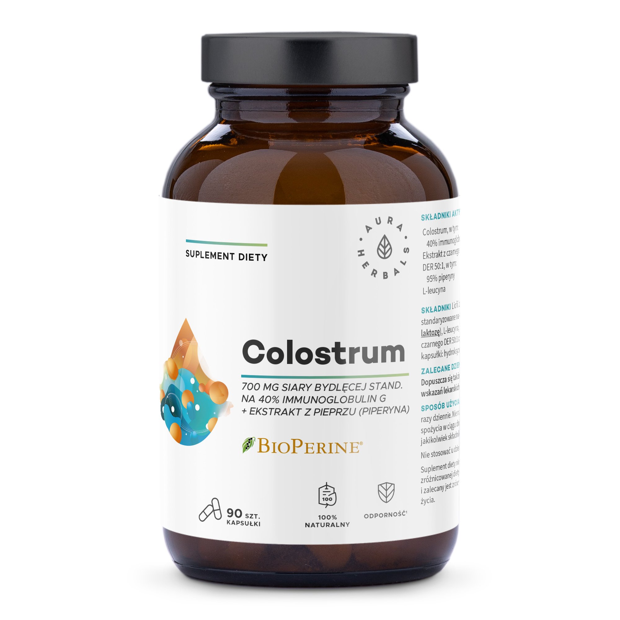 Colostrum 700 mg, kapsułki 90 szt
