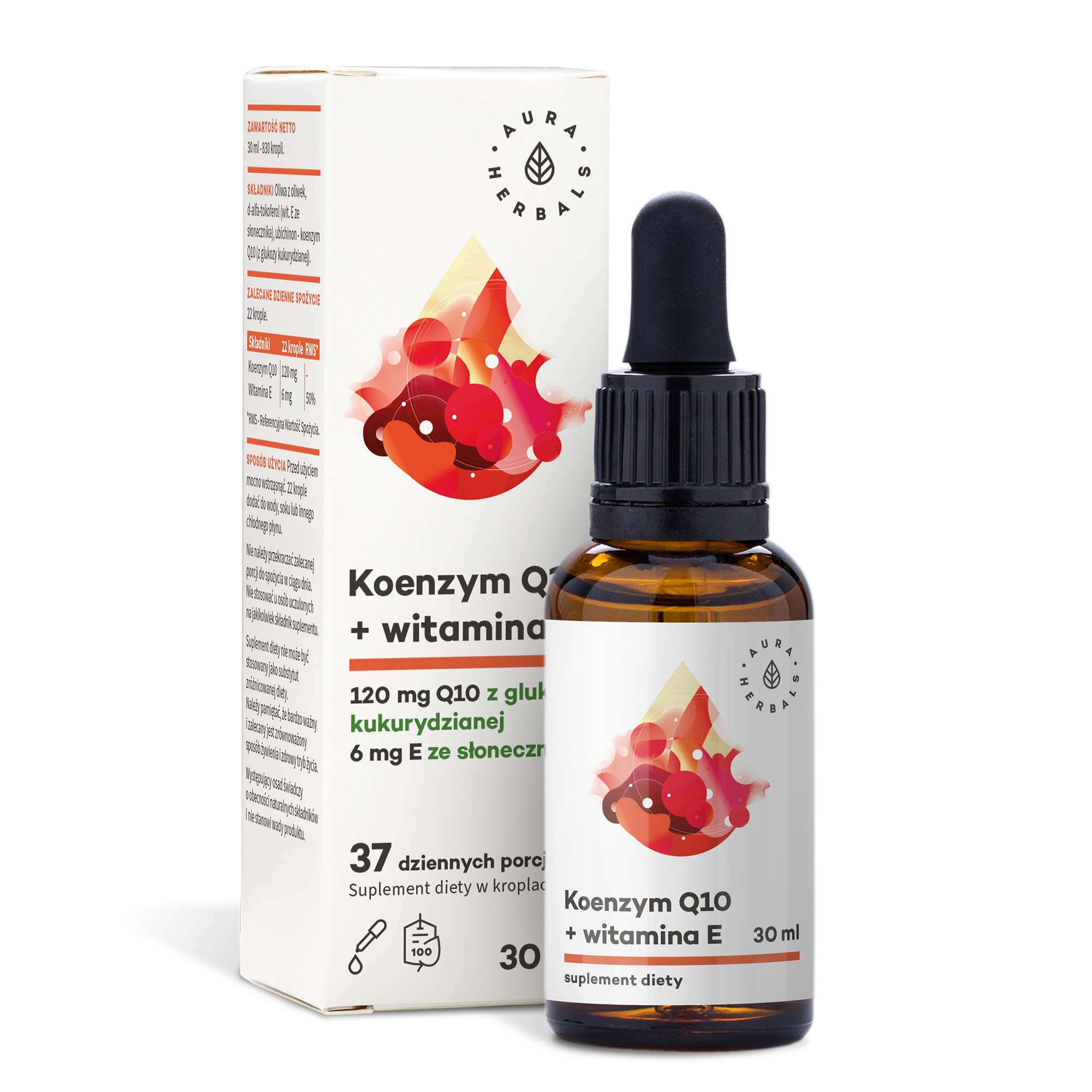 Koenzym Q10 + Witamina E, krople 30 ml
