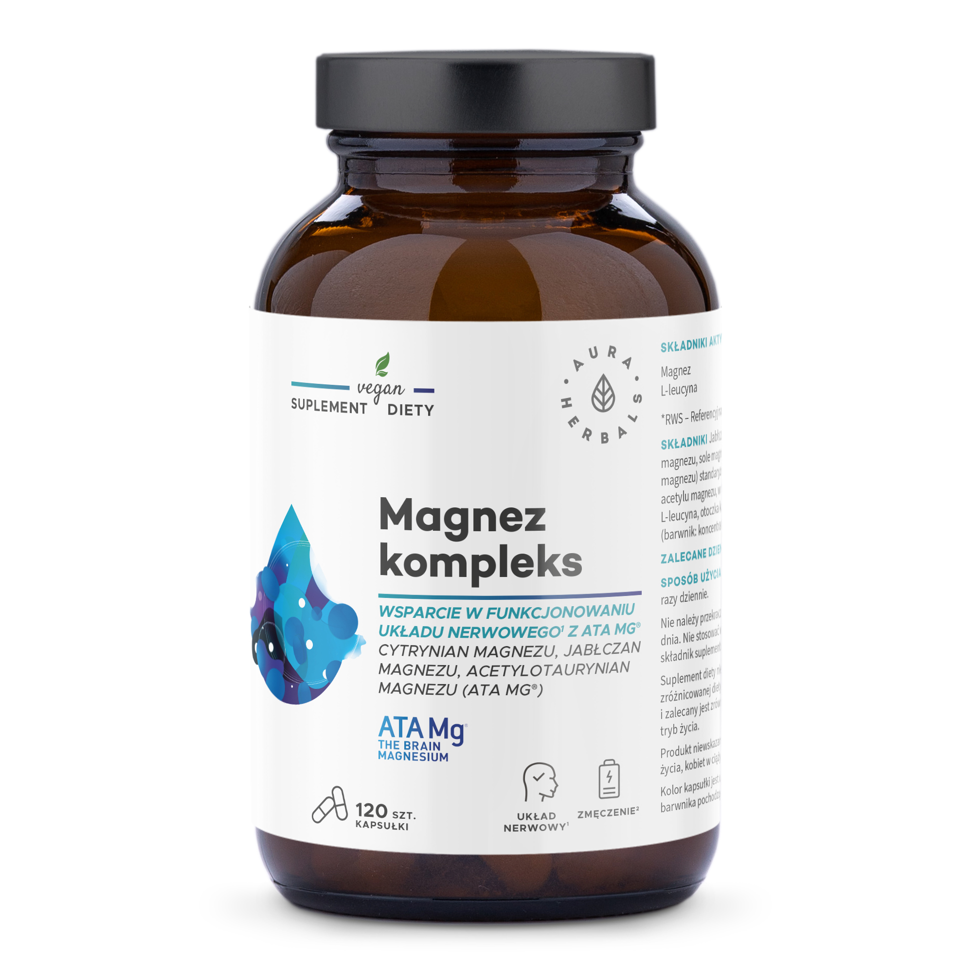 Magnez kompelks ATA Mg, 120 kapsułek