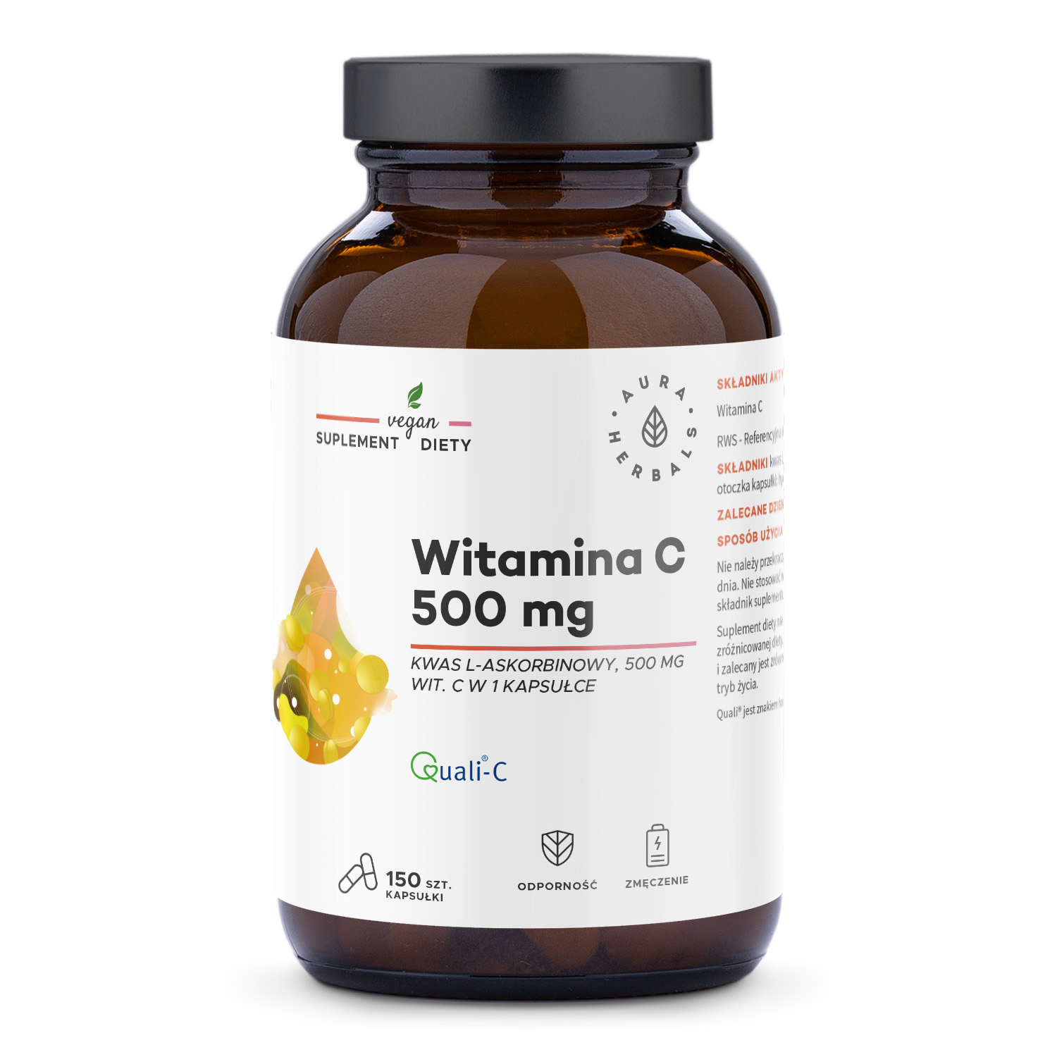 Witamina C 500 mg w kapsułkach, 150 szt.