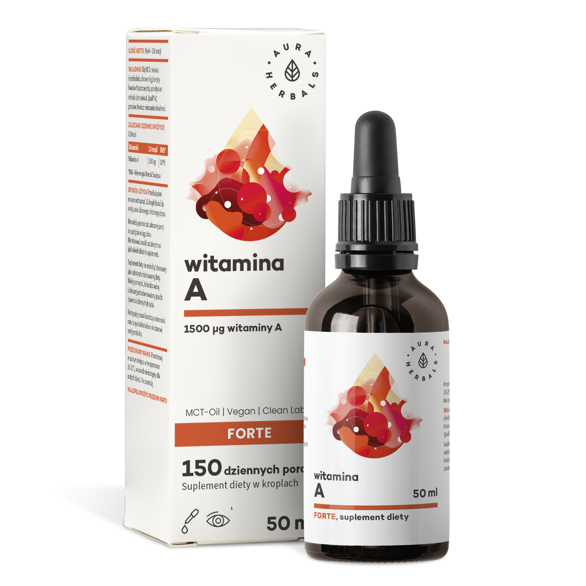 Witamina A FORTE, MCT, krople 50 ml
