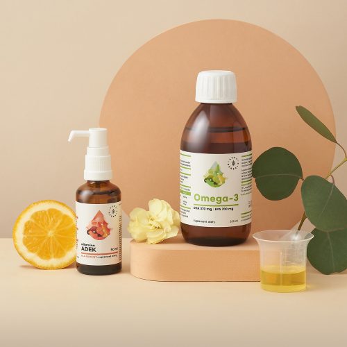 Zestaw suplementów dla rodziny: ADEK, Omega-3