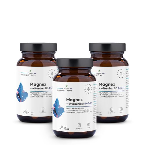 Zestaw Magnez + B6 w kapsułkach na 3 miesiące stosowania