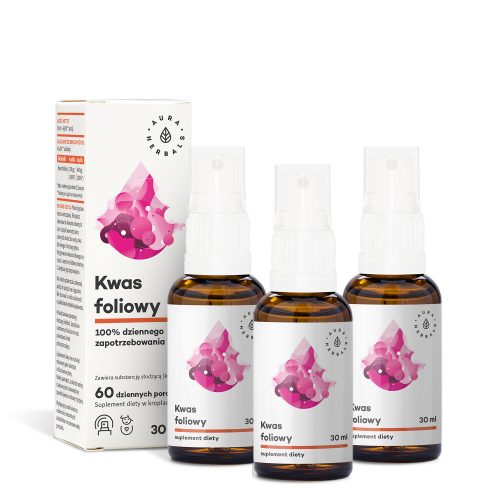 Kwas foliowy - zestaw na 3 miesiące stosowania