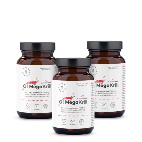 O! Mega Krill - zestaw na 3 miesiące stosowania